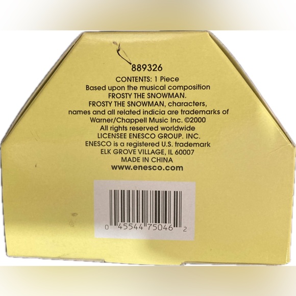 2000 FROSTY THE SNOWMAN WITH PRESENTS CHRISTMAS ORNAMENT BY ENESCO - Picture 6 of 6